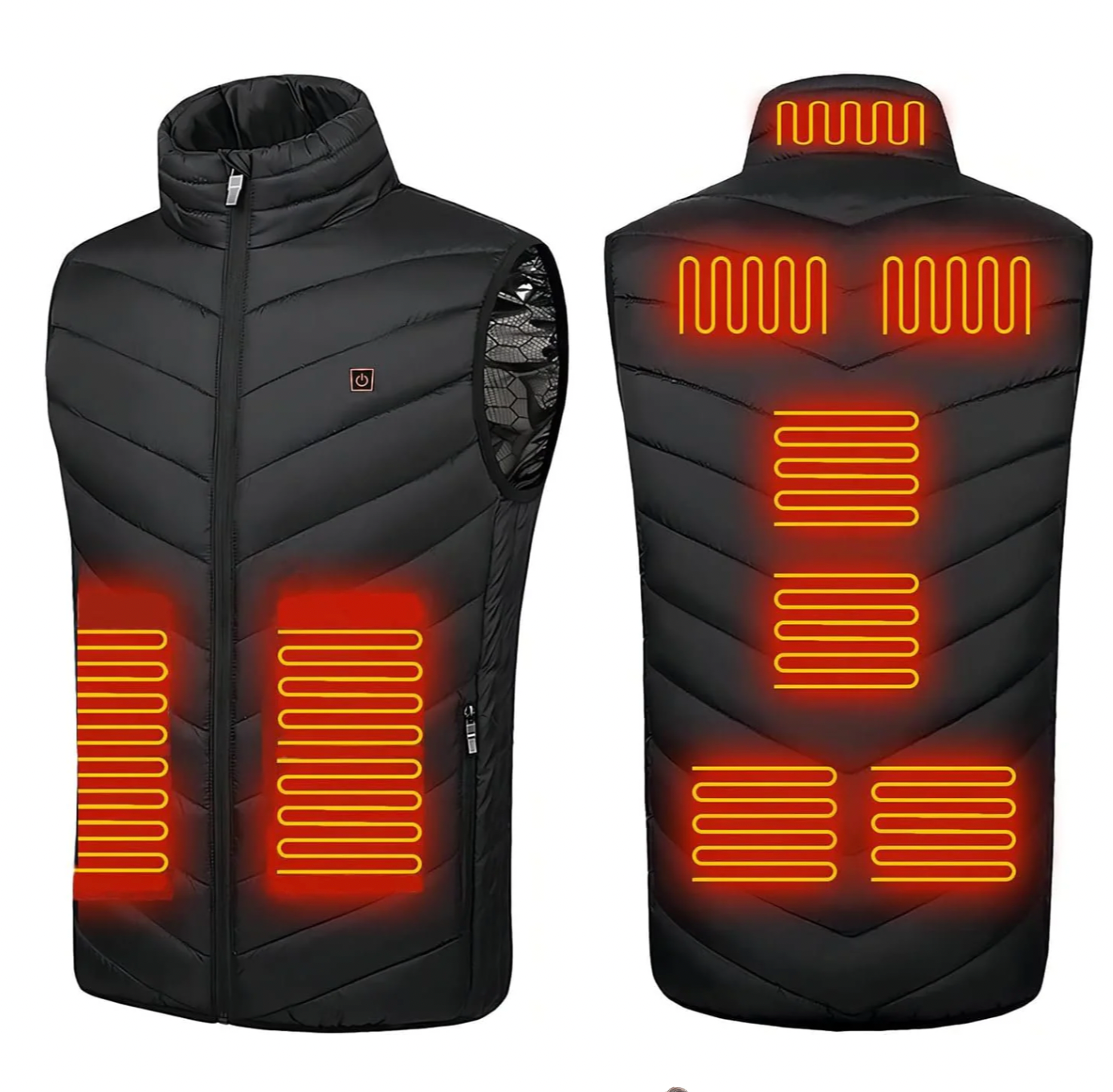 Gilets chauffants sans manche